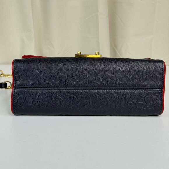 Louis Vuitton Empreinte Crossbody Bag Navy Blue with Red Trim & Gold Hardware - Picture 5 of 8